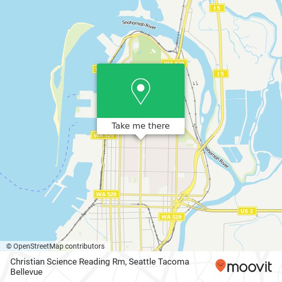 Mapa de Christian Science Reading Rm