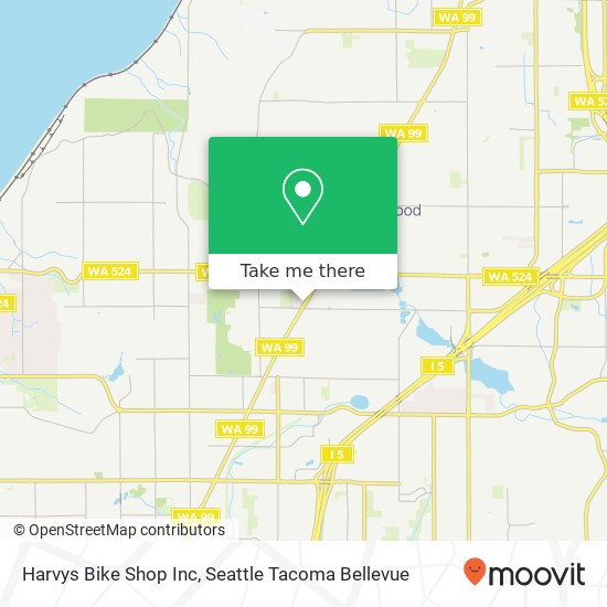 Mapa de Harvys Bike Shop Inc