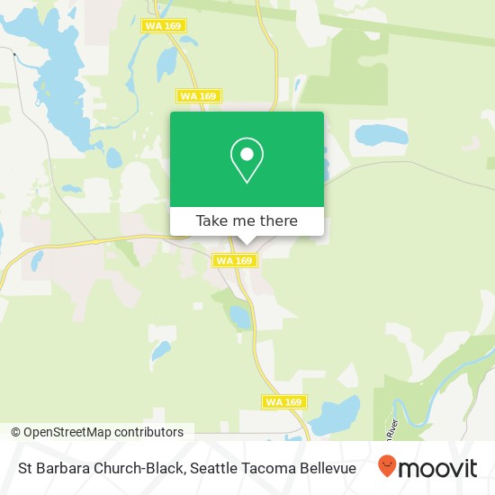 Mapa de St Barbara Church-Black