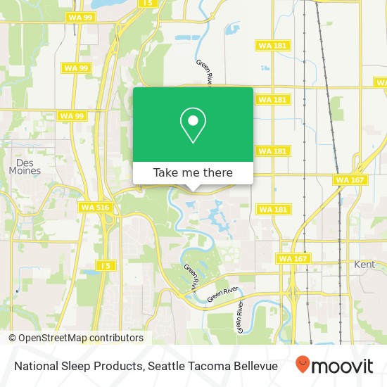 National Sleep Products map