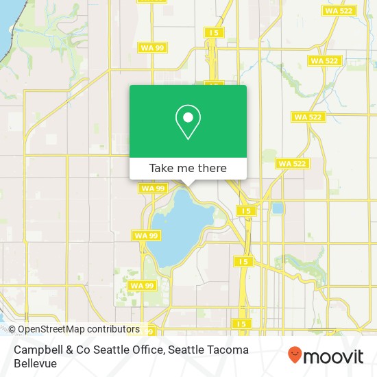 Mapa de Campbell & Co Seattle Office