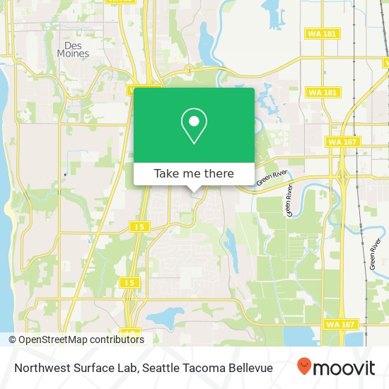 Northwest Surface Lab map