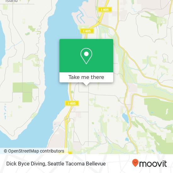 Dick Byce Diving map