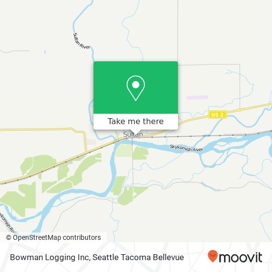 Bowman Logging Inc map