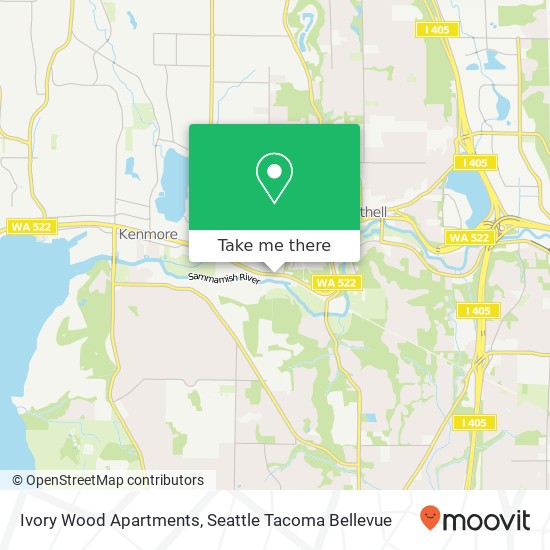 Mapa de Ivory Wood Apartments