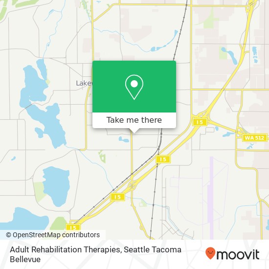 Adult Rehabilitation Therapies map