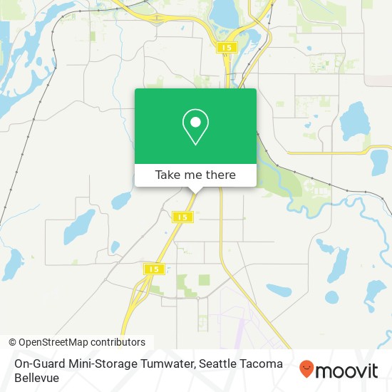On-Guard Mini-Storage Tumwater map