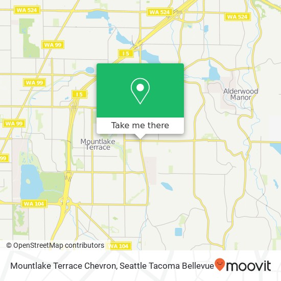 Mountlake Terrace Chevron map