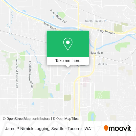 Mapa de Jared P Nimick Logging
