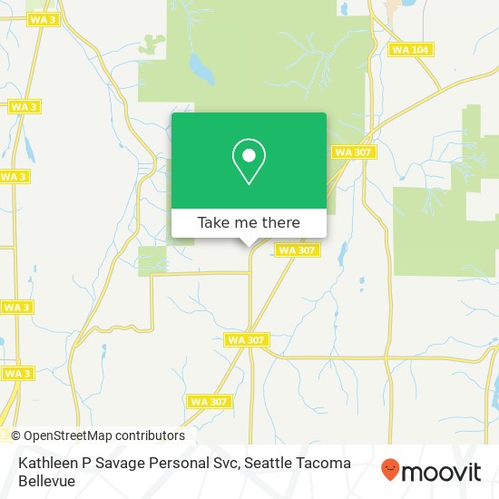 Kathleen P Savage Personal Svc map