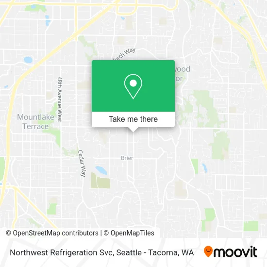 Northwest Refrigeration Svc map