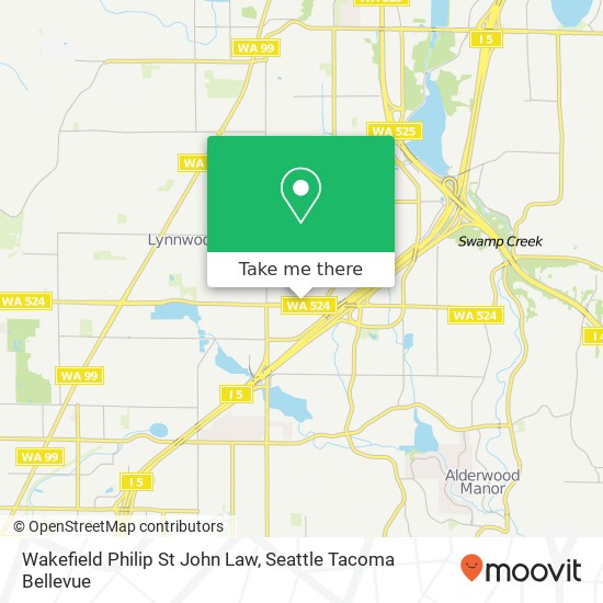 Mapa de Wakefield Philip St John Law