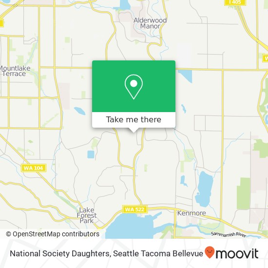National Society Daughters map