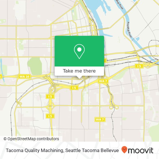 Tacoma Quality Machining map