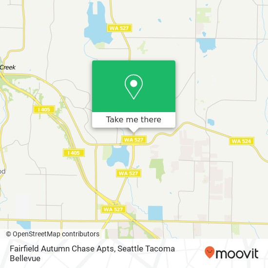 Mapa de Fairfield Autumn Chase Apts