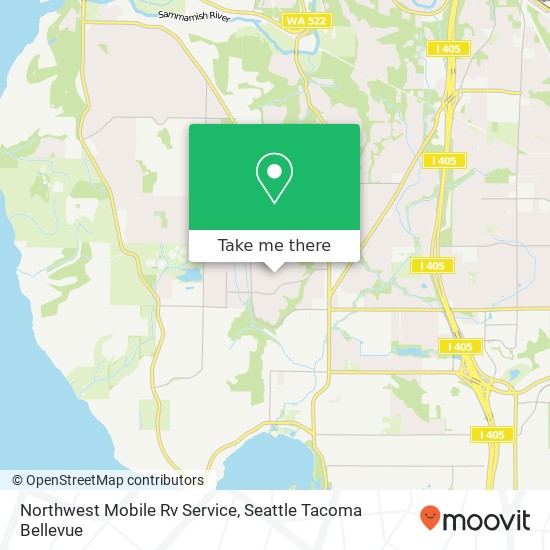 Mapa de Northwest Mobile Rv Service
