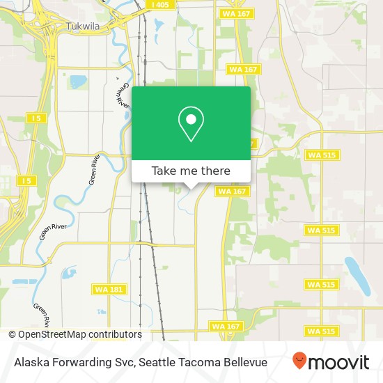 Mapa de Alaska Forwarding Svc