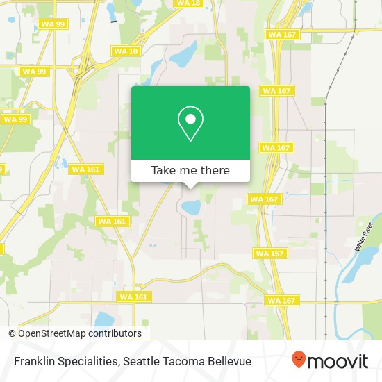 Franklin Specialities map