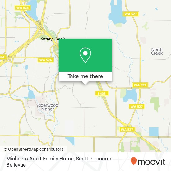 Michael's Adult Family Home map