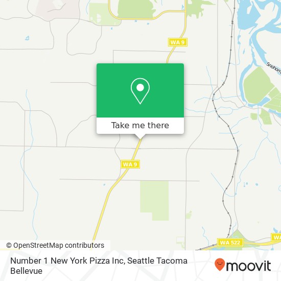 Number 1 New York Pizza Inc map