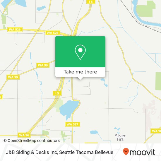 Mapa de J&B Siding & Decks Inc