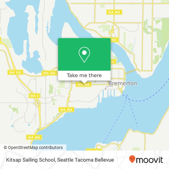 Kitsap Sailing School map