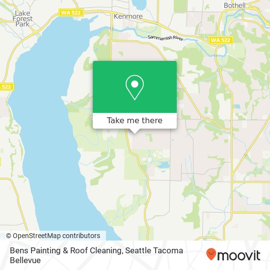 Bens Painting & Roof Cleaning map