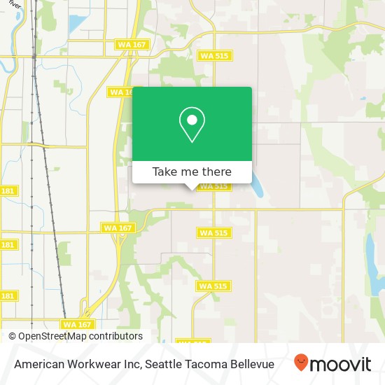 American Workwear Inc map