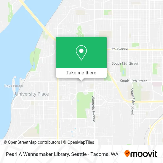 Pearl A Wannamaker Library map