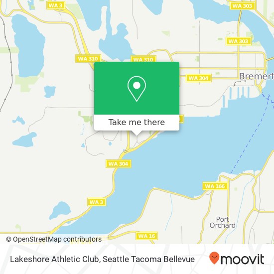 Mapa de Lakeshore Athletic Club