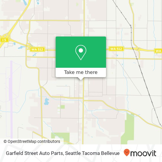 Mapa de Garfield Street Auto Parts