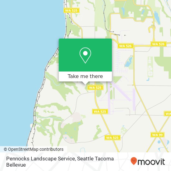 Pennocks Landscape Service map