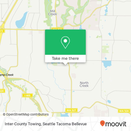 Inter-County Towing map