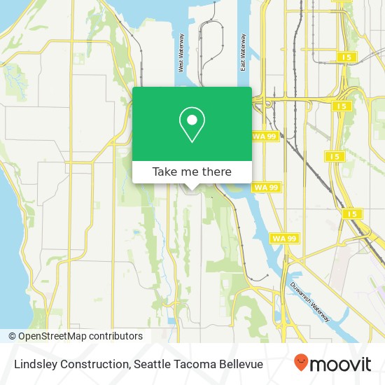 Lindsley Construction map