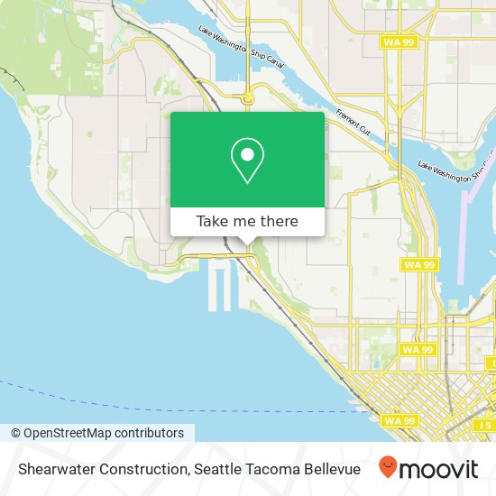 Shearwater Construction map