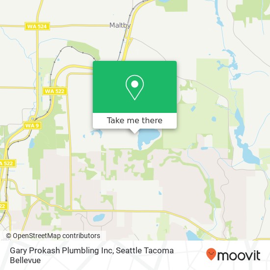 Gary Prokash Plumbling Inc map