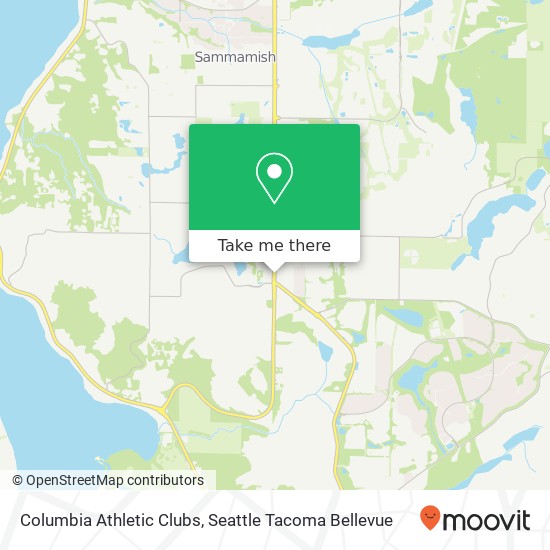 Columbia Athletic Clubs map