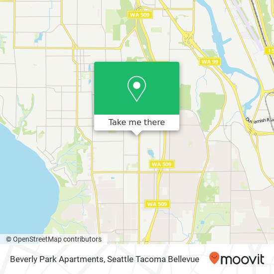 Beverly Park Apartments map