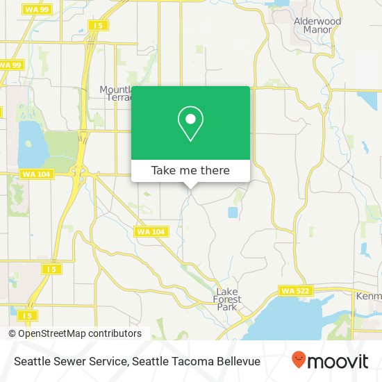 Mapa de Seattle Sewer Service