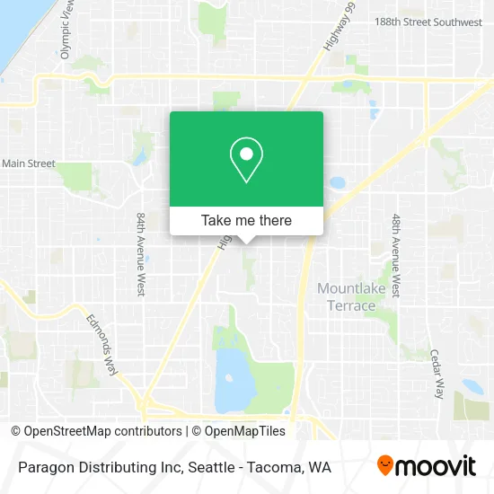 Paragon Distributing Inc map