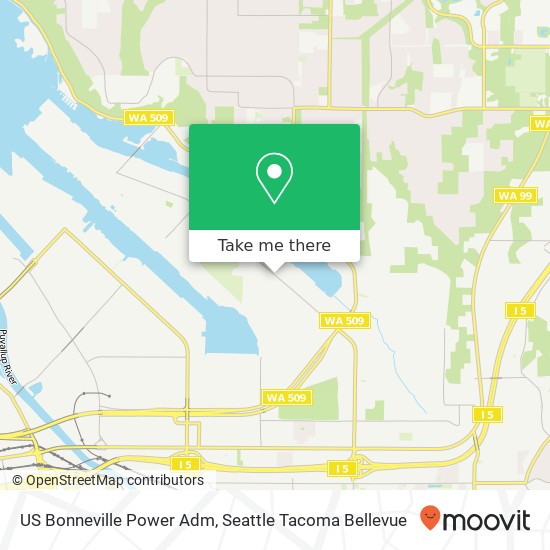 Mapa de US Bonneville Power Adm