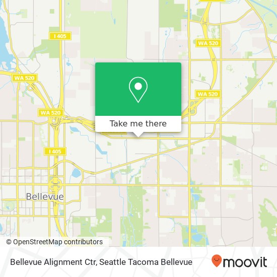 Mapa de Bellevue Alignment Ctr
