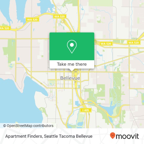 Apartment Finders map