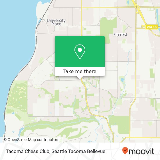 Tacoma Chess Club map