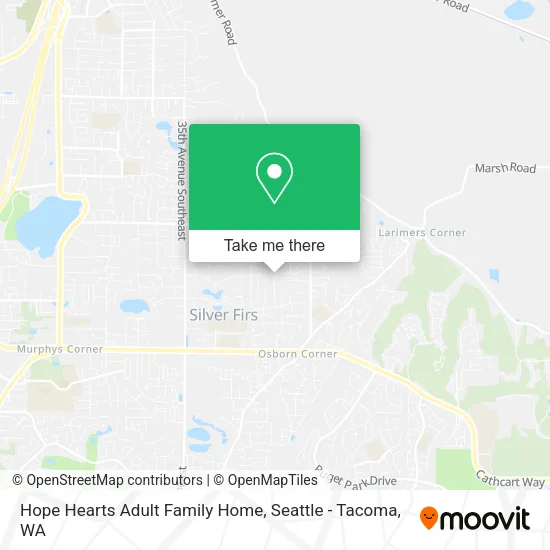 Hope Hearts Adult Family Home map