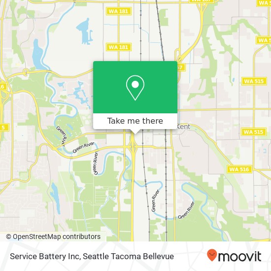 Service Battery Inc map