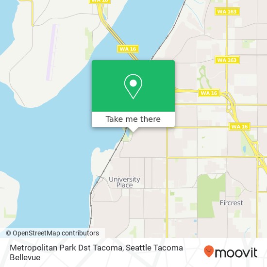 Metropolitan Park Dst Tacoma map