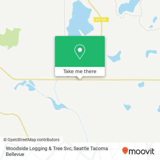 Mapa de Woodside Logging & Tree Svc