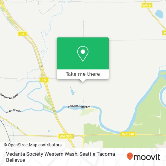 Mapa de Vedanta Society Western Wash