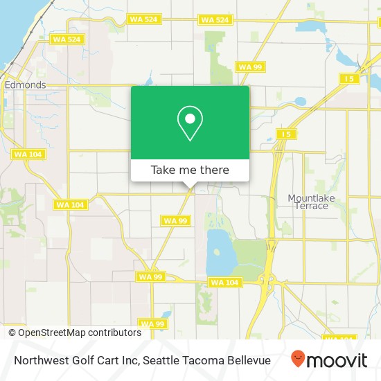 Northwest Golf Cart Inc map